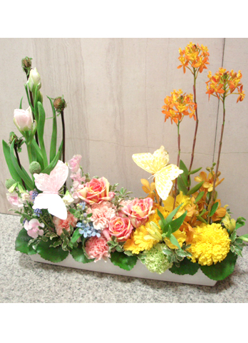 楽屋見舞いの花　花事例00050